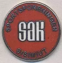 футбол.клуб САК Сісіміут (Гренландія) ЕМАЛЬ /SAK Sisimiut,Greenland football pin