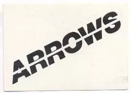 наклейка Ф-1 Формула-1 авто команда Ерроуз /Arrows Formula F-1 team logo sticker