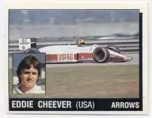 наклейка Формула-1 Едді Чівер (США1 /Eddie Cheever,USA Formula F-1 pilot sticker