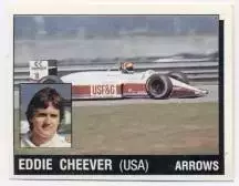 наклейка Формула-1 Едді Чівер (США1 /Eddie Cheever,USA Formula F-1 pilot sticker