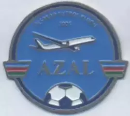 футбол.клуб АзАЛ Баку (Азербайджан) важмет/AzAL Baku,Azerbaij.football pin badge