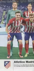 постер А4 футбол Атлетіко Мадрид (Іспанія) 2016/Atl.Madrid,Spain football poster