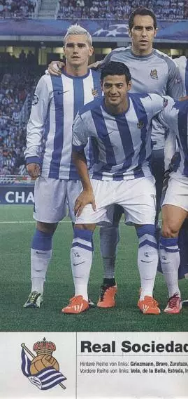 постер А4 футбол Реал Сосьєдад (Іспанія 2013/Real Sociedad,Spain football poster