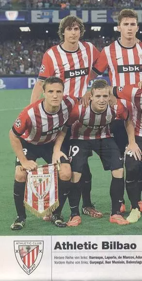 постер А4 футбол Атлетік Більбао (Іспанія) 2014/Atl.Bilbao,Spain football poster