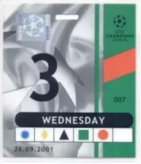білет Ліверпуль/Liverpool FC Engl/Англ-Динамо Київ/Dynamo Kyiv 2001 match ticket