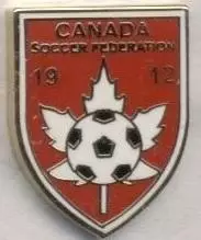 Канада, федерація футболу №4 ЕМАЛЬ / Canada soccer-football federation pin badge