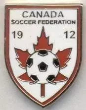 Канада, федерація футболу №5 ЕМАЛЬ / Canada soccer-football federation pin badge