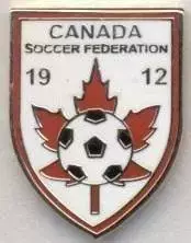 Канада, федерація футболу №5 ЕМАЛЬ / Canada soccer-football federation pin badge