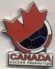 Канада, федерація футболу №6 ЕМАЛЬ / Canada soccer-football federation pin badge
