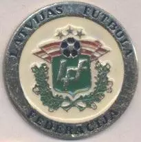 Латвія, федерація футболу, офіц.? №3 важмет/Latvia football federation pin badge