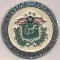 Латвія, федерація футболу, офіц.? №3 важмет/Latvia football federation pin badge