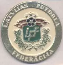 Латвія, федерація футболу, офіц.? №4 важмет/Latvia football federation pin badge