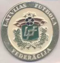 Латвія, федерація футболу, офіц.? №4 важмет/Latvia football federation pin badge