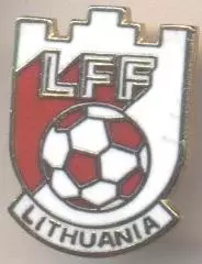Литва, федерація футболу,№4 ЕМАЛЬ / Lithuania football federation enamel badge