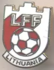 Литва, федерація футболу,№4 ЕМАЛЬ / Lithuania football federation enamel badge