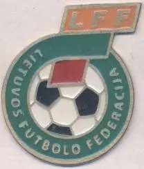 Литва, федерація футболу3, важмет /Lithuania football federation assn. pin badge