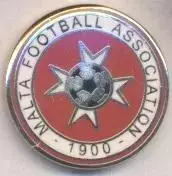 Мальта, федерація футболу, офіц. ЕМАЛЬ/Malta football assn. federation pin badge