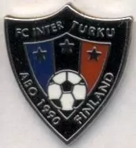 футбол.клуб Інтер Турку (Фінляндія) ЕМАЛЬ/Inter Turku,Finland football pin badge