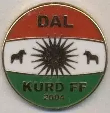 футбол.клуб Далькурд (Швеція)1 ЕМАЛЬ/Dalkurd FF,Sweden football enamel pin badge
