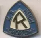 футбольний клуб Рух Хожув (Польща) важмет /KS Ruch Chorzow,Poland football badge