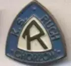 футбольний клуб Рух Хожув (Польща) важмет /KS Ruch Chorzow,Poland football badge