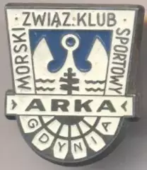 футбол.клуб Арка (Польща) важмет гвинт / Arka Gdynia,Poland football screw badge