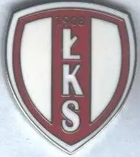 футбольний клуб ЛКС Лодзь (Польща)1 ЕМАЛЬ / LKS Lodz, Poland football pin badge