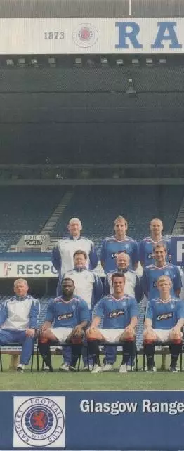 постер А4 футбол Рейнджерс (Шотландія) 2007 /Rangers FC,Scotland football poster