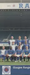 постер А4 футбол Рейнджерс (Шотландія) 2007 /Rangers FC,Scotland football poster