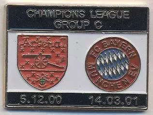 матч Арсенал/Arsenal Engl/Англ-Баварія/FC Bayern Ger/Німеч.2003 важмет match pin