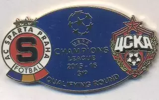 матч Спарта/Sparta Prague Czech/Чехія-ЦСКа/CSKa Rus. 2015a ЕМАЛЬ match pin badge