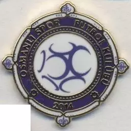 футбол.клуб Османлиспор (Туреччина) ЕМАЛЬ /Osmanlispor,Turkey football pin badge