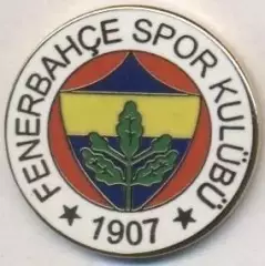 футбол.клуб Фенербахче Туреччина ЕМАЛЬ більший/Fenerbahce SK,Turkey football pin