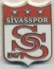 футбольний клуб Сівасспор (Туреччина)2 ЕМАЛЬ /Sivas SK,Turkey football pin badge