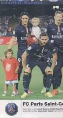 постер А4 футбол Париж ПСЖ (Франція) 2014 / Paris SG,France football team poster