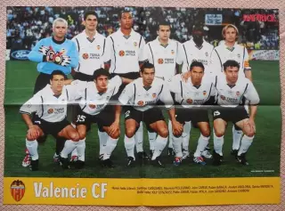 постер А2 футбол Валенсія (Іспанія) 2002 /Valencia CF,Spain football team poster
