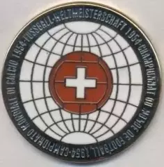 Чемп-т Світу ЧС-1954 ембл.ЕМАЛЬ/World cup Switzerland football replica pin badge