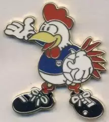 Чемп-т Європи ЧЄ-1984 (Франція) талісман 1 ЕМАЛЬ /Euro football mascot pin badge