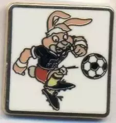 Чемп-т Європи ЧЄ-1988 (Німеччина) талісман4 ЕМАЛЬ/Euro football mascot pin badge