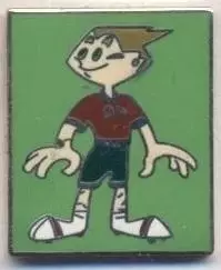 Чемп-т Європи ЧЄ-2004 (Португалія талісман4 ЕМАЛЬ/Euro football mascot pin badge