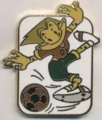 Чемп-т Європи ЧЄ-2004 (Португалія талісман1 ЕМАЛЬ/Euro football mascot pin badge