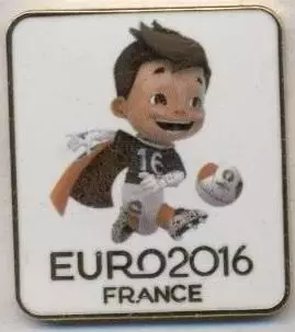 Чемп-т Європи ЧЄ-2016 (Франція) талісман2 важмет /Euro football mascot pin badge