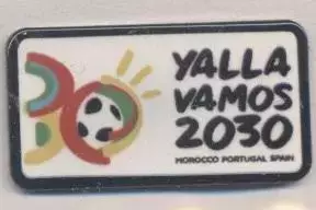 Чемпіонат Світу ЧС-2030 емблема 2 важмет /World cup 2030 football logo pin badge