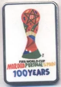Чемп-т Світу ЧС-2030 ювілей 100 важмет /World cup 2030 football logo pin badge