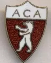 футбольний клуб Аяччо (Франція)1 ЕМАЛЬ / AC Ajaccio,France football enamel badge