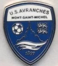 футбол.клуб Авранш (Франция) ЕМАЛЬ/US Avranches,France football enamel pin badge