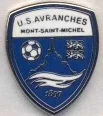 футбол.клуб Авранш (Франция) ЕМАЛЬ/US Avranches,France football enamel pin badge