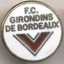 футбол.клуб Бордо (Франція)1 ЕМАЛЬ / FC Girondins Bordeaux,France football badge
