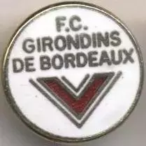 футбол.клуб Бордо (Франція)1 ЕМАЛЬ / FC Girondins Bordeaux,France football badge
