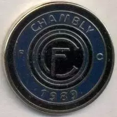 футбол.клуб Шамблі (Франція)1 ЕМАЛЬ / FC Chambly Oise, France football pin badge